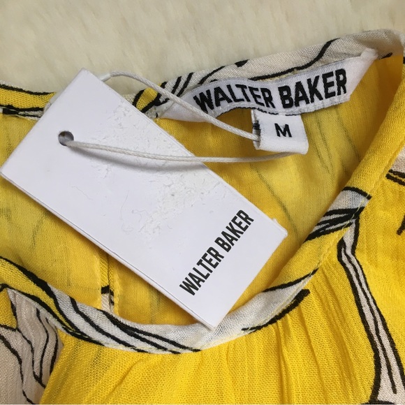 NWT WALTER BAKER Lesley Printed Crinkle Cotton Romper - Picture 8 of 16